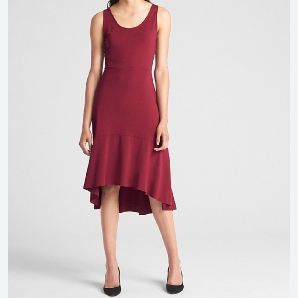 GAP Wine High Low Dress